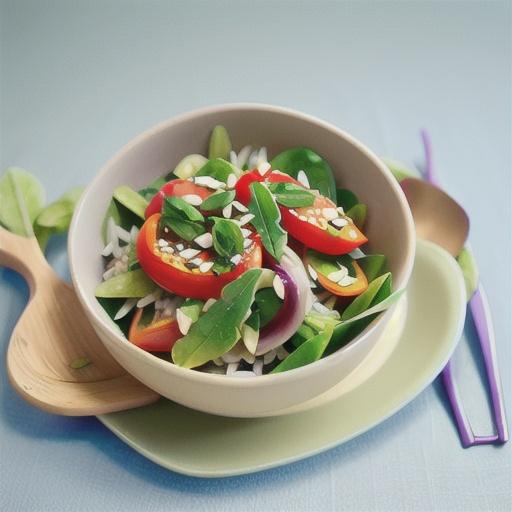 Wild rice and rocket salad