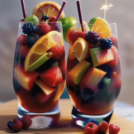 Summer Fruit Sangria Sparkler