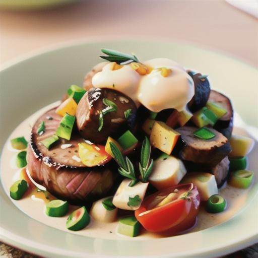 Garlic and rosemary steaks