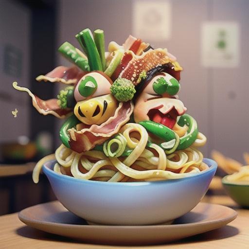 Kohlrabi "Noodles" with Bacon and Parmesan