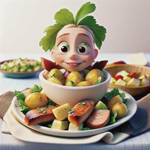 Salmon and potato salad