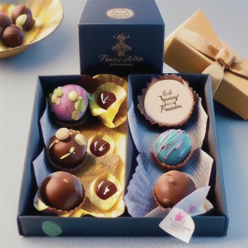 Hazelnut praline truffles