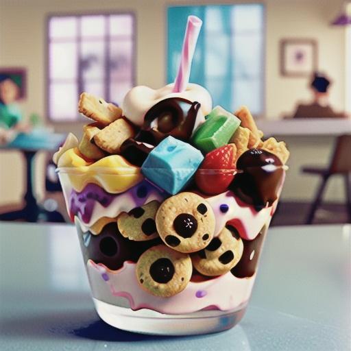 Frozen Yogurt Cookie Sundae