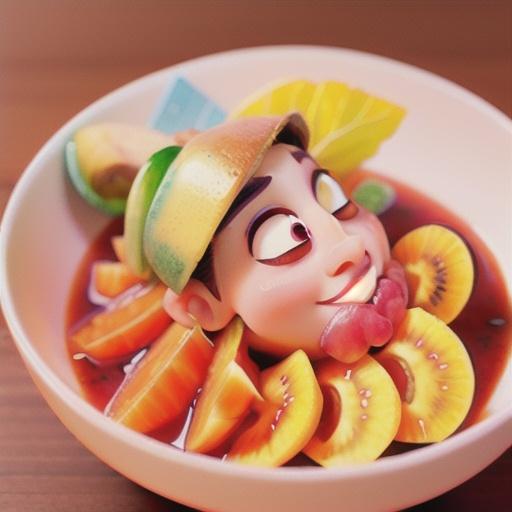 Orange, mandarin and pink grapefruit compote