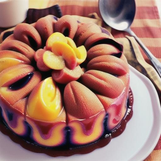 Peach Berry Upside Down Cake