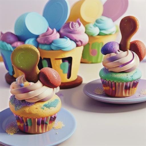 Double Rainbow Cupcakes