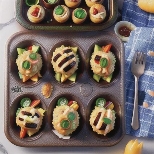 Muffin pan chicken dinner recipe