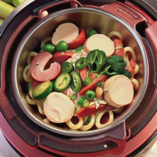 Instant Pot® Creamy Chicken and Vegetable Pasta