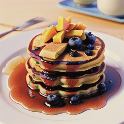 Blueberry-Orange Pancakes with Blueberry-Orange Sauce
