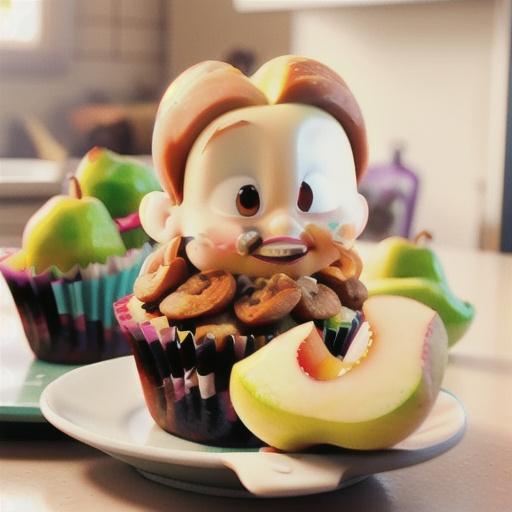 Skinny Ginger-Pear Muffins