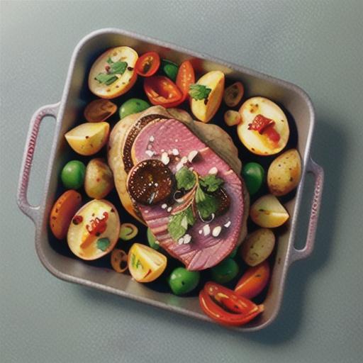 One-pan Spanish roast beef