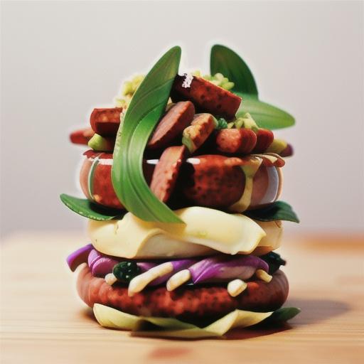 Homemade merguez 'sausages' with lentils and beetroot relish