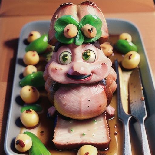 Roast macadamia pork with apple gravy