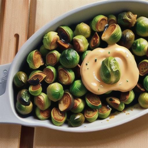 Air Fryer Mustard-Crusted Brussels Sprouts