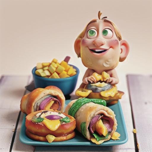 Bacon and cheese rolls