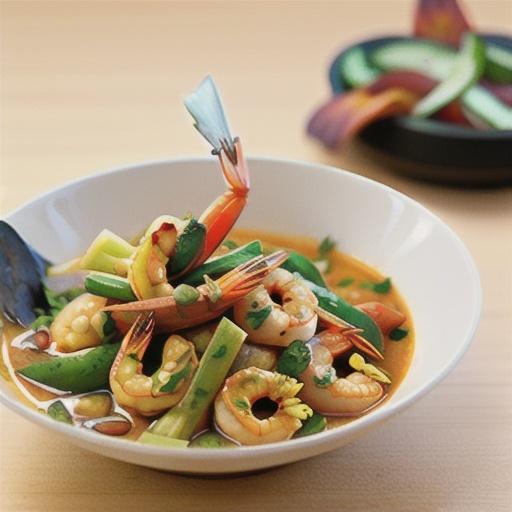 Malaysian prawn curry