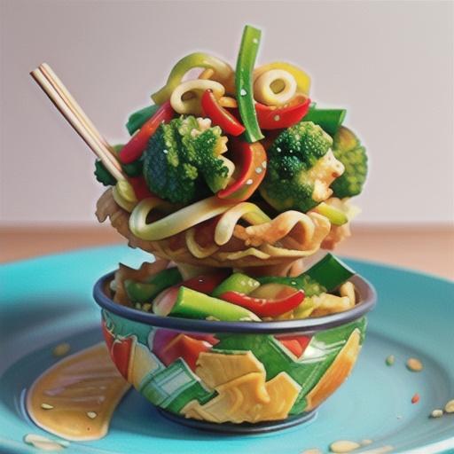 Healthy chicken chow mein