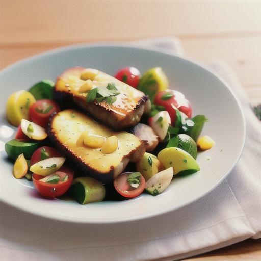Maple and mustard pork cutlets with apple salad