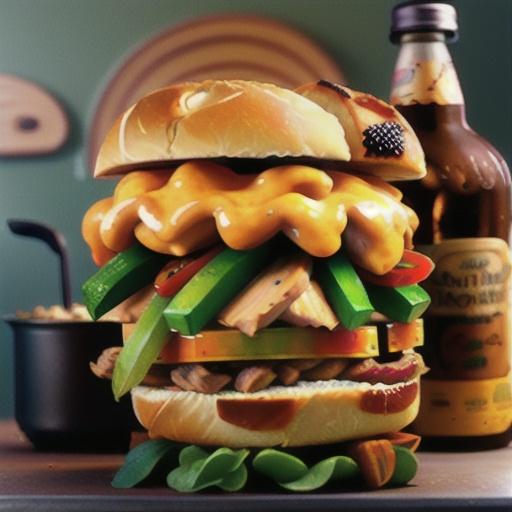 Slow Cooker Root Beer Chicken Sandwiches