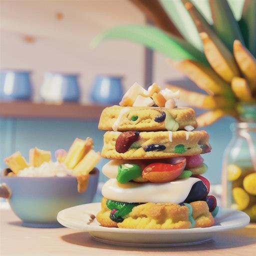 Coconut, Pineapple and Macadamia Scones