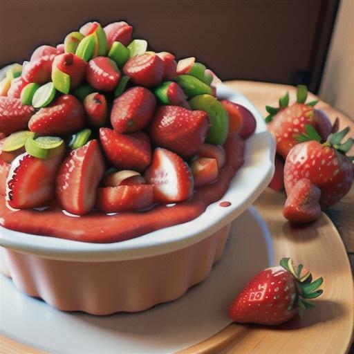 Awesome Rhubarb-Strawberry Pudding