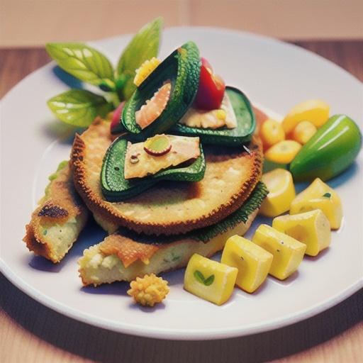 Herb crumbed beef schnitzel