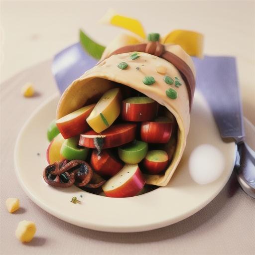 Spiced-apple & vanilla-cream parcels