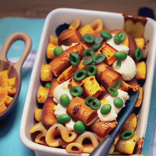 Squash and ricotta pasta bake