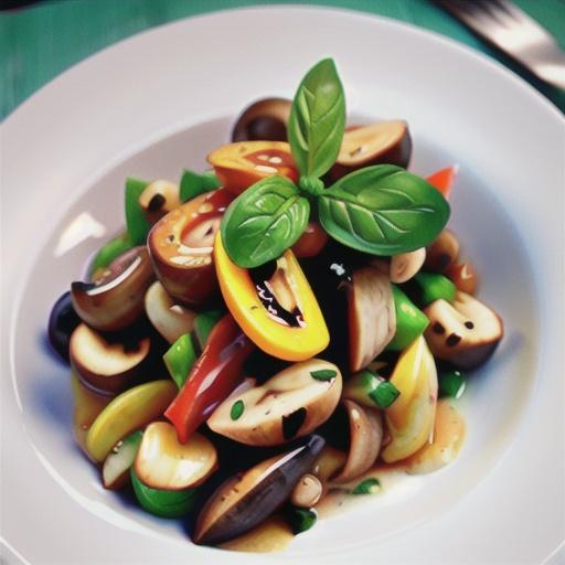 Veal with white wine and mushrooms