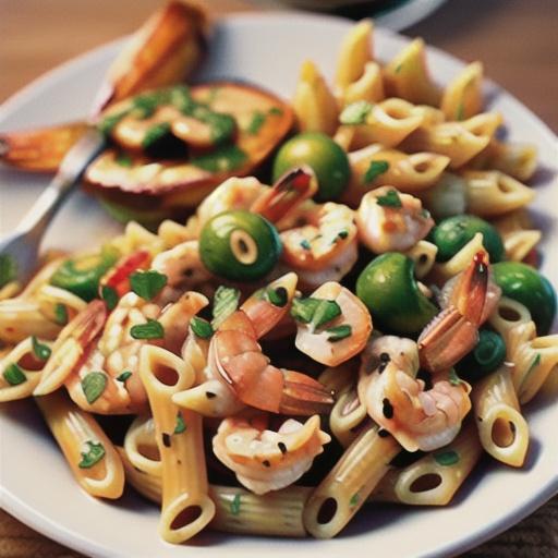 Grilled Shrimp and Chicken Pasta