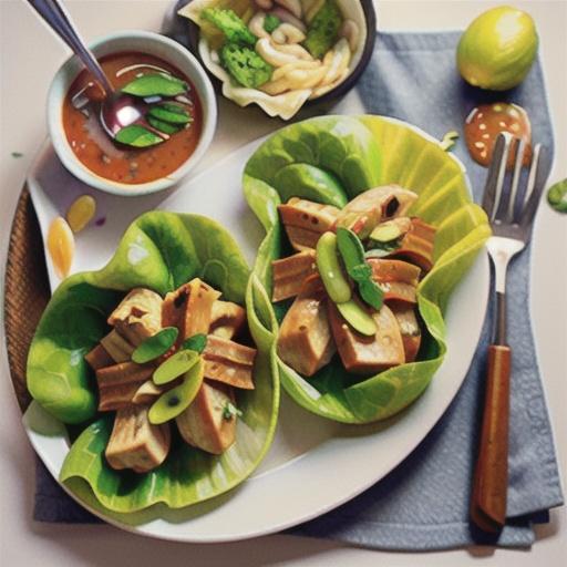 Teriyaki Chicken Lettuce Wraps