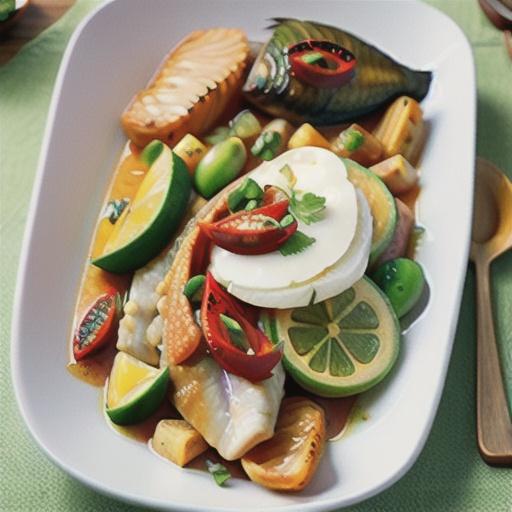 Green Thai fish curry