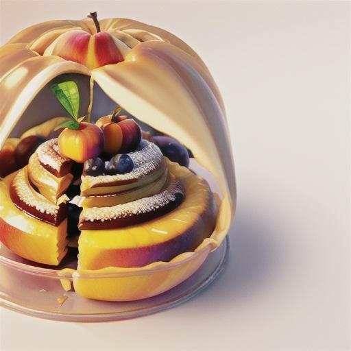 Nectarine pastry dome