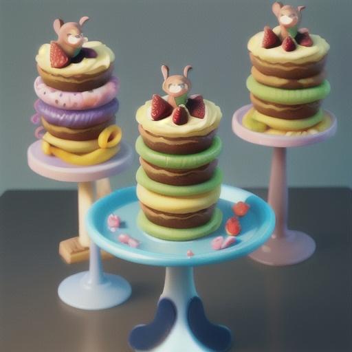 English Rose Jam Cake Stacks