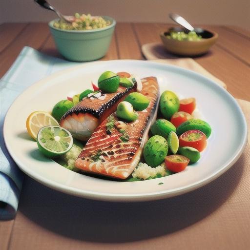 Moroccan salmon with tomato & pistachio couscous