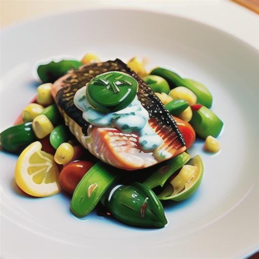 Ocean trout with green peppercorn tartare sauce