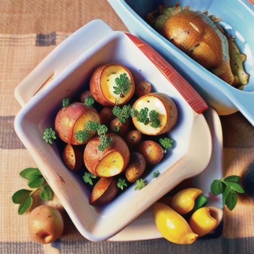 Air Fryer Lemon-Thyme Baby Red Potatoes