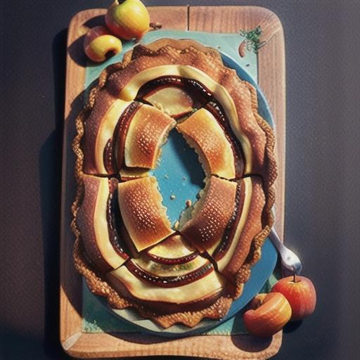 Free-form apple treacle tart recipe