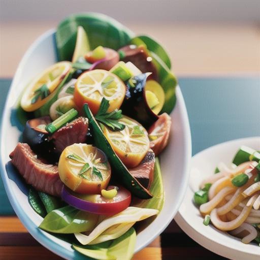Rice noodles with lemon grass & beef
