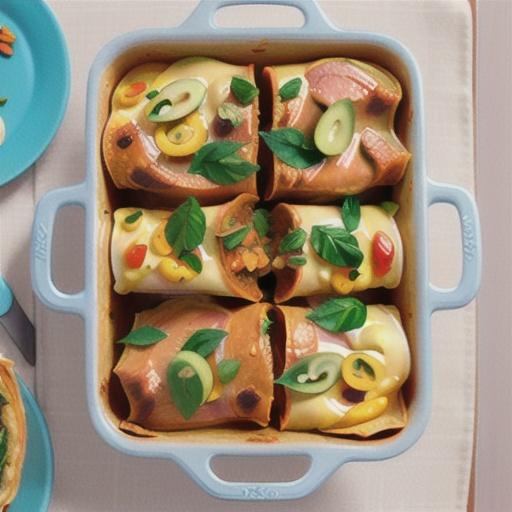 Spiced beef and pumpkin tortilla bake