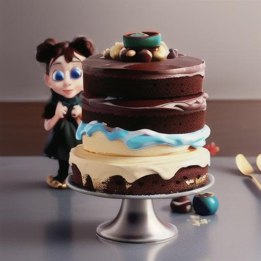 Little black dress chocolate cake