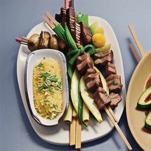 Cambodian Grilled Lemongrass Beef Skewers