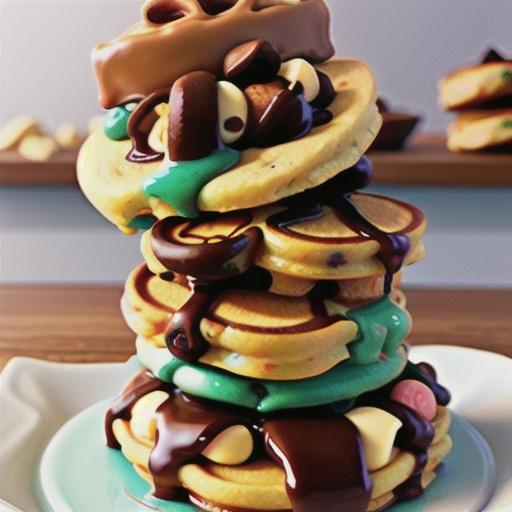 White Chocolate Pretzel Pancakes