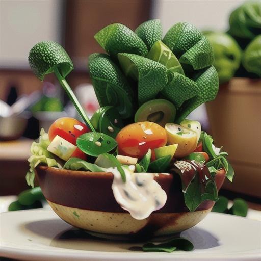 Green Salad with Garden Cress