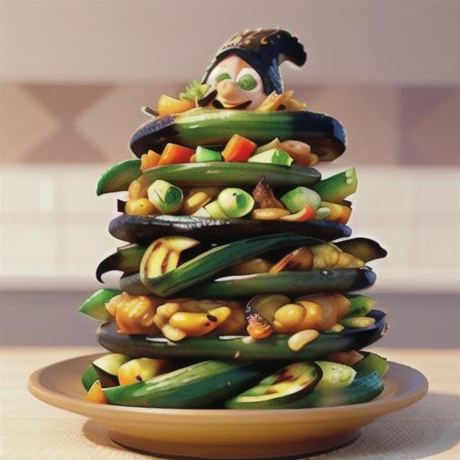 Chargrilled marinated vegetables