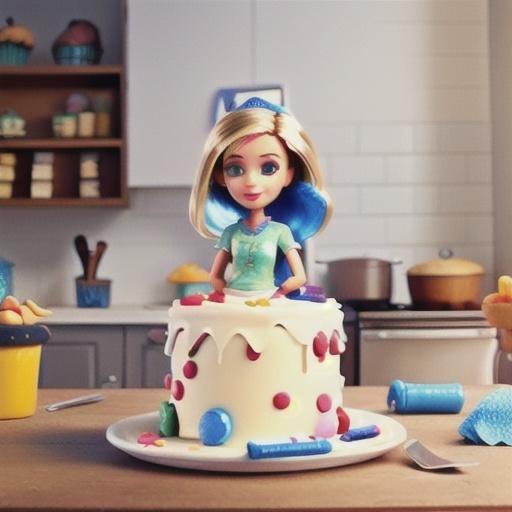 Barbie Doll Cake