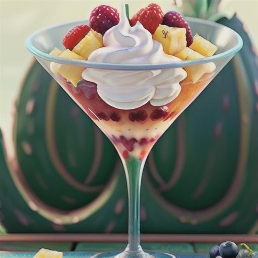 Fresh Pineapple-Berry Fiasco