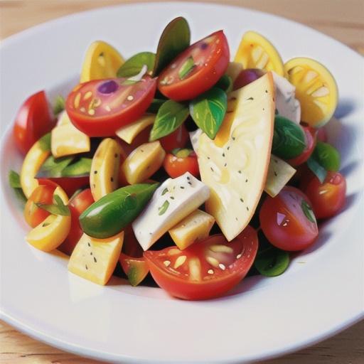 Summer tomato and horseradish salad