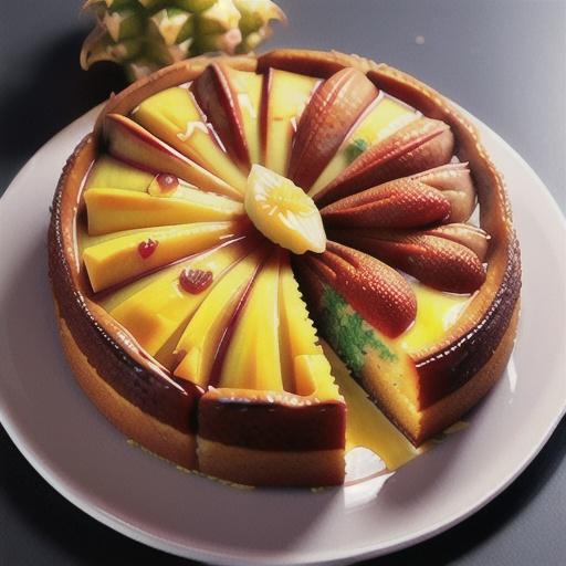 Pineapple & ginger upside-down cake