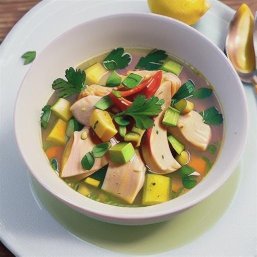 Greek lemon chicken soup